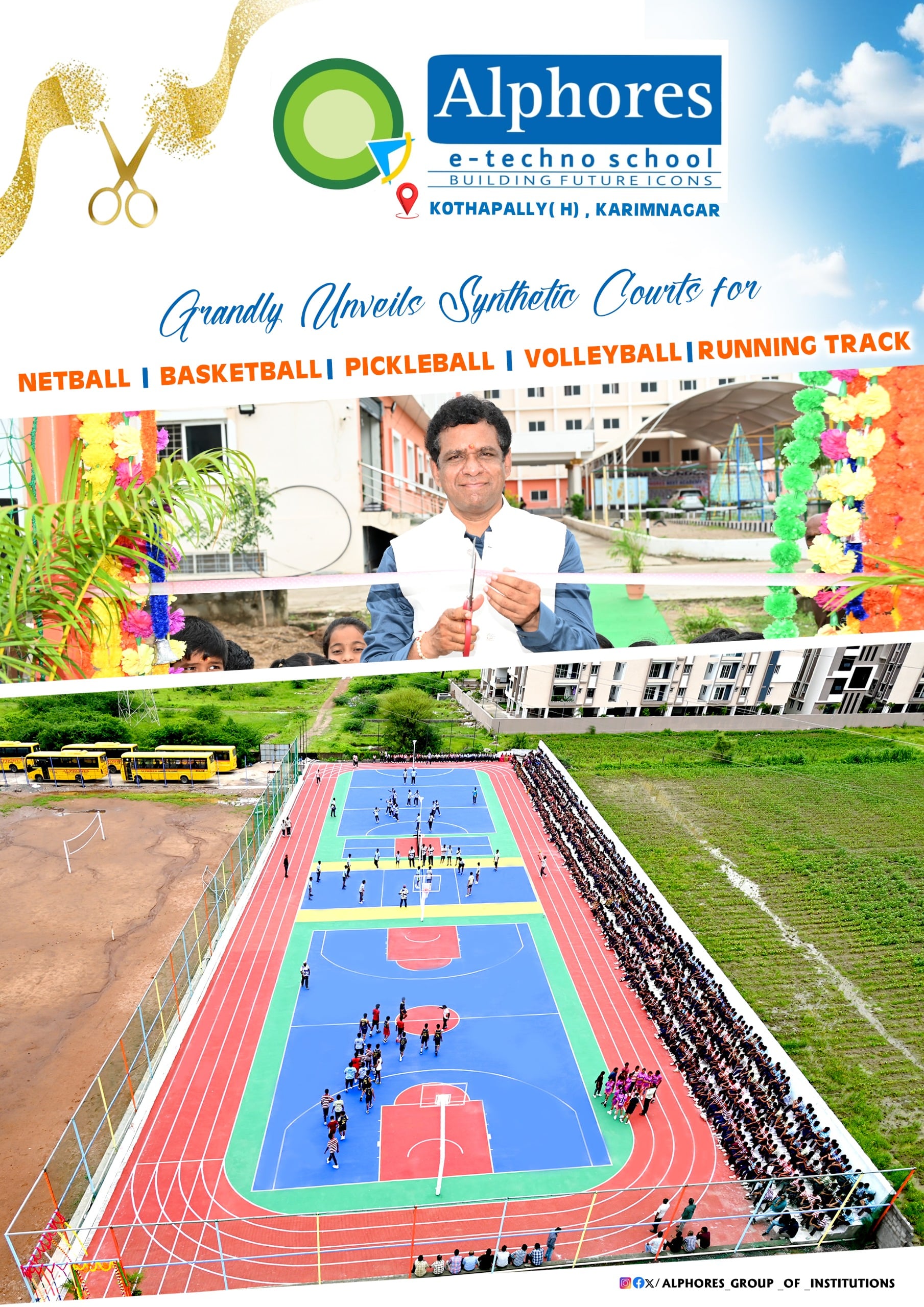 Grand opening of the sports courts